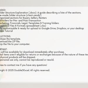 Ultimate Realtor Folder Structure | Real Estate Client & Business Organization System | Digital Download